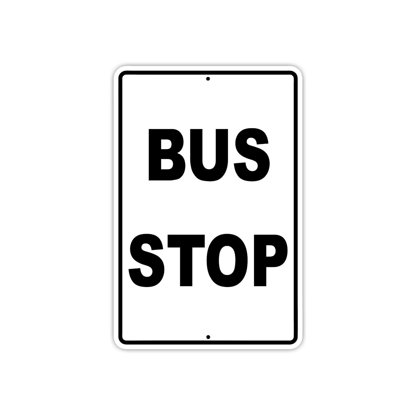 Bus Stop Station Passengers No Parking Aluminum Metal Sign