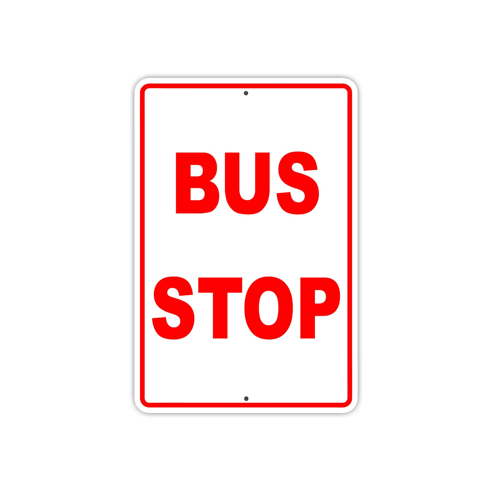 Bus Stop Station Passengers No Parking Aluminum Metal Sign