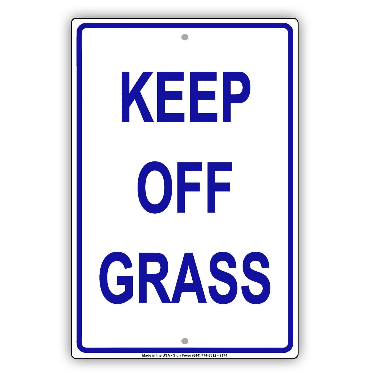 Keep Off Grass Restriction Notice Warning Aluminum Metal Sign