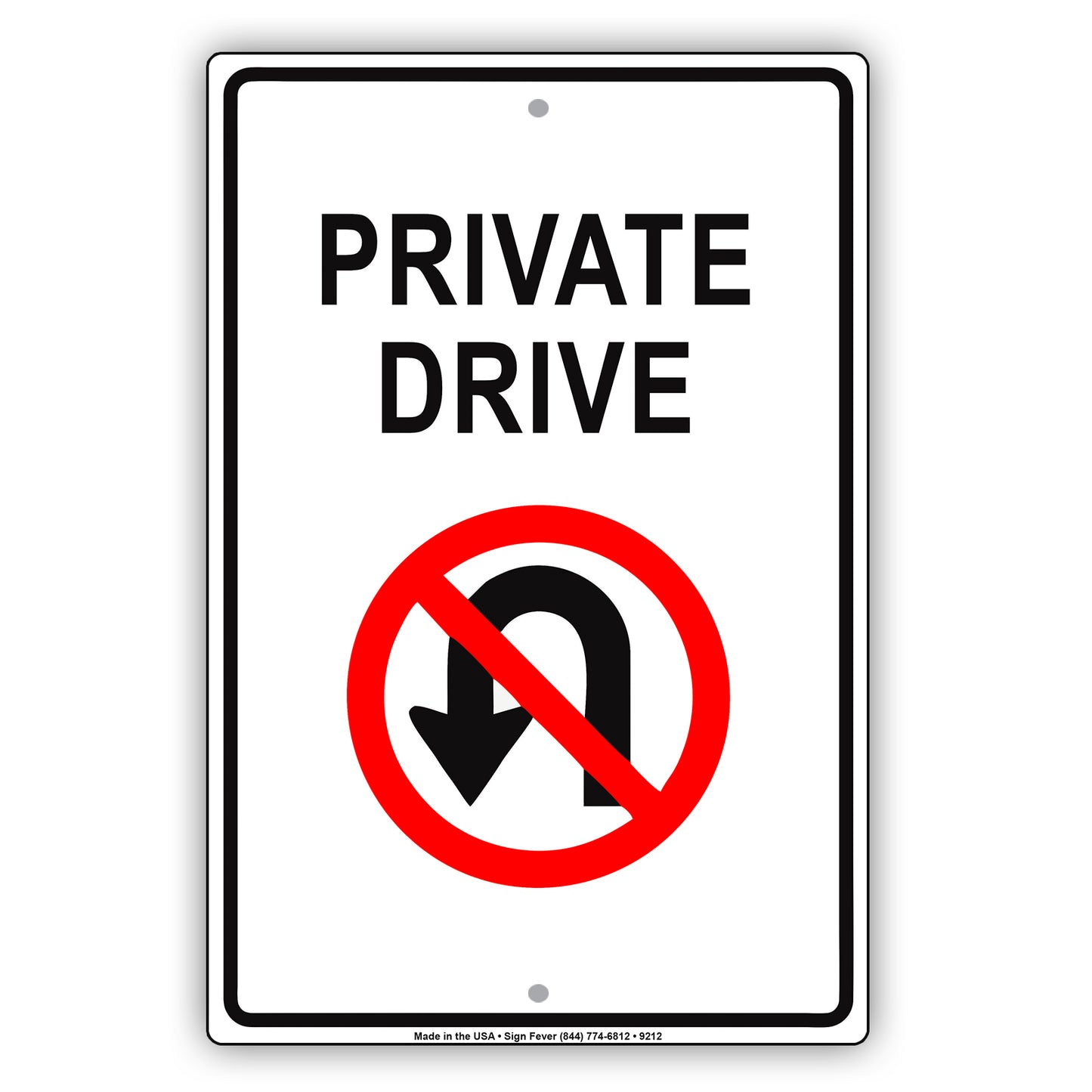 Private Drive No Trespassing Residents Guests Aluminum Metal Sign Plate