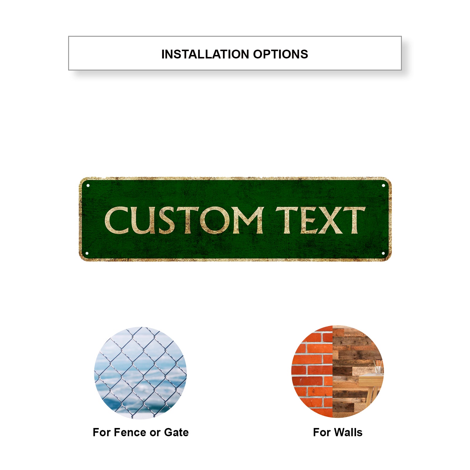 Custom Street Sign Aluminum  Sign Plate