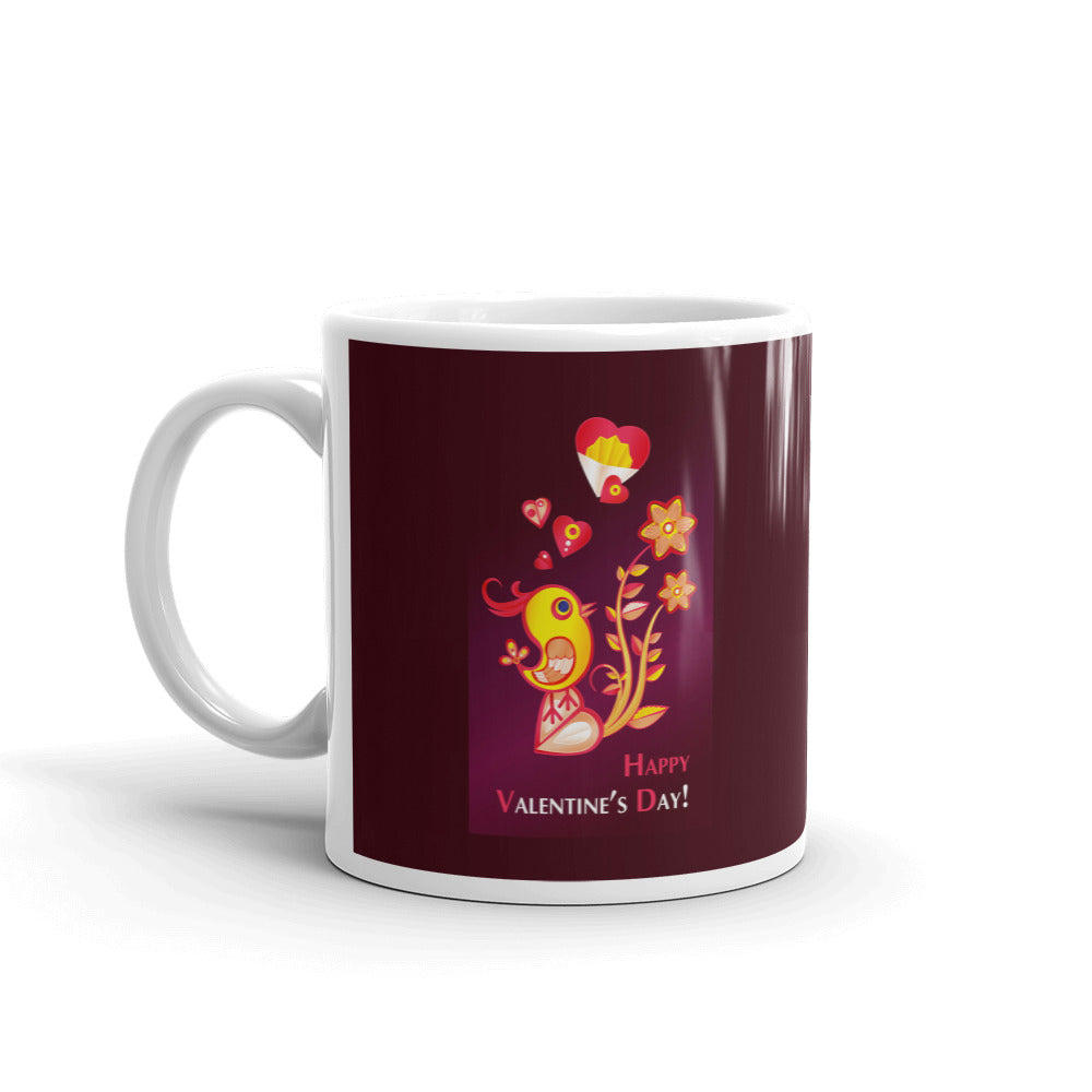 Happy Valentine Day Coffee Tea Cup Ceramic Mug Best Gift For Lovers