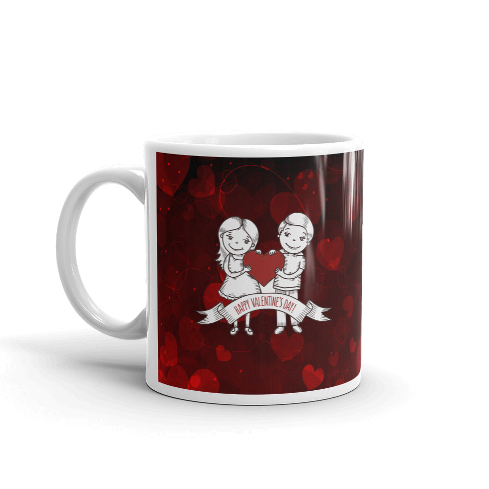 Happy Valentine Day Coffee Tea Cup Ceramic Mug Best Gift For Lovers