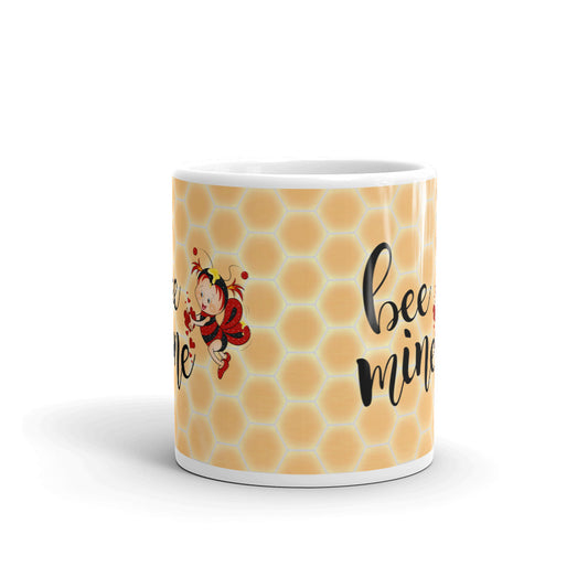Bee Mine Valentine Day Coffee Tea Cup Ceramic Mug Best Gift For Lovers