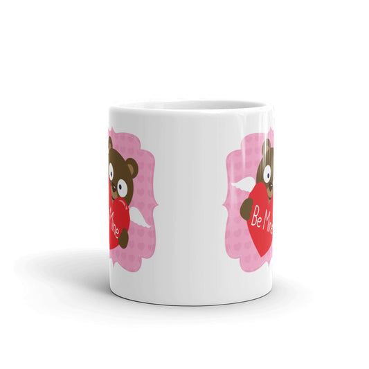 Be Mine Happy Valentine Day Coffee Tea Cup Ceramic Mug Best Gift For Lovers