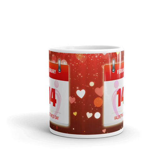 February 14 Valentine Day Coffee Tea Cup Ceramic Mug Best Gift For Lovers