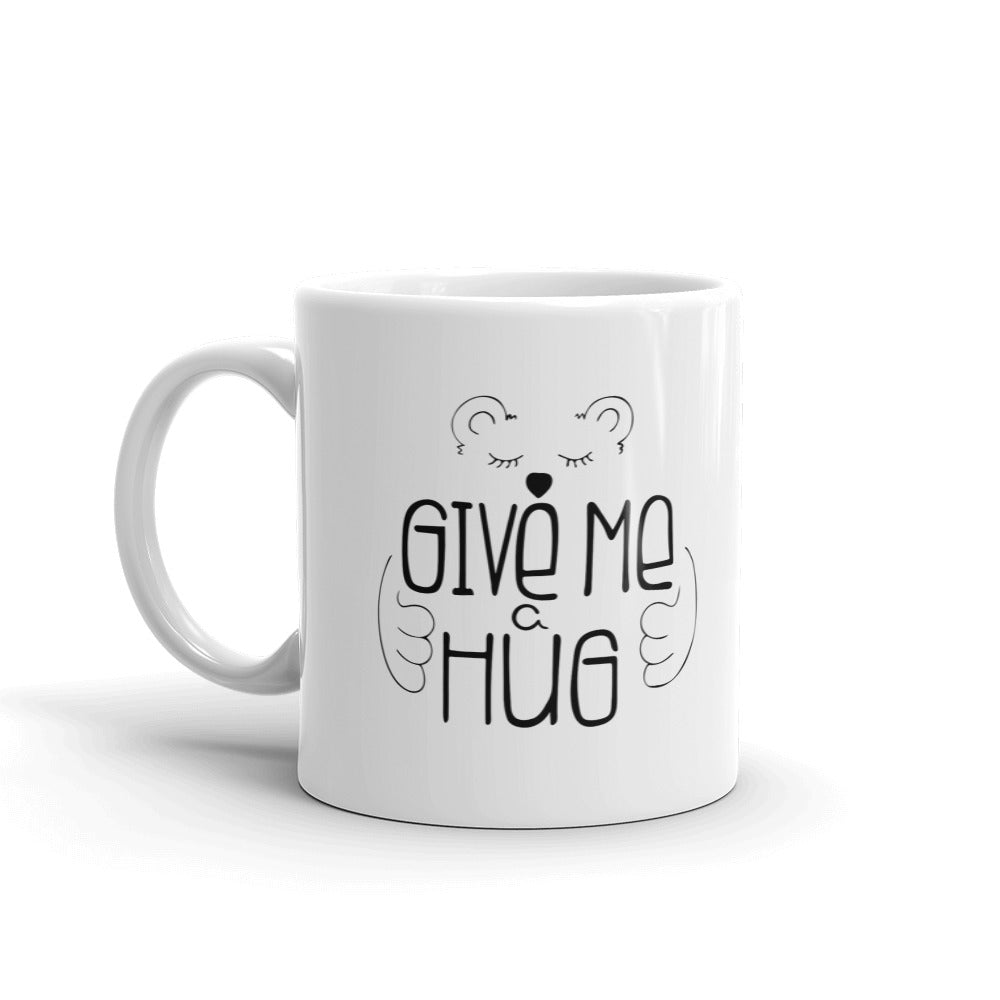 Give Me Hug Valentine Day Coffee Tea Cup Ceramic Mug Best Gift For Lovers