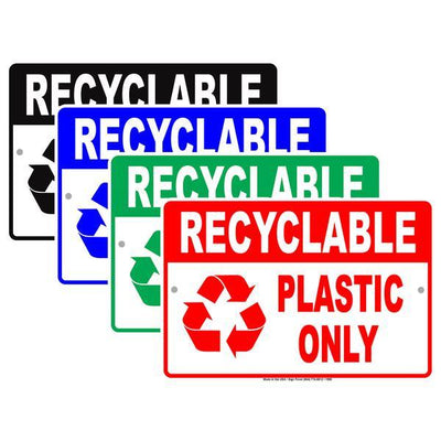 Trash, Recycle and Dumpster Signs
