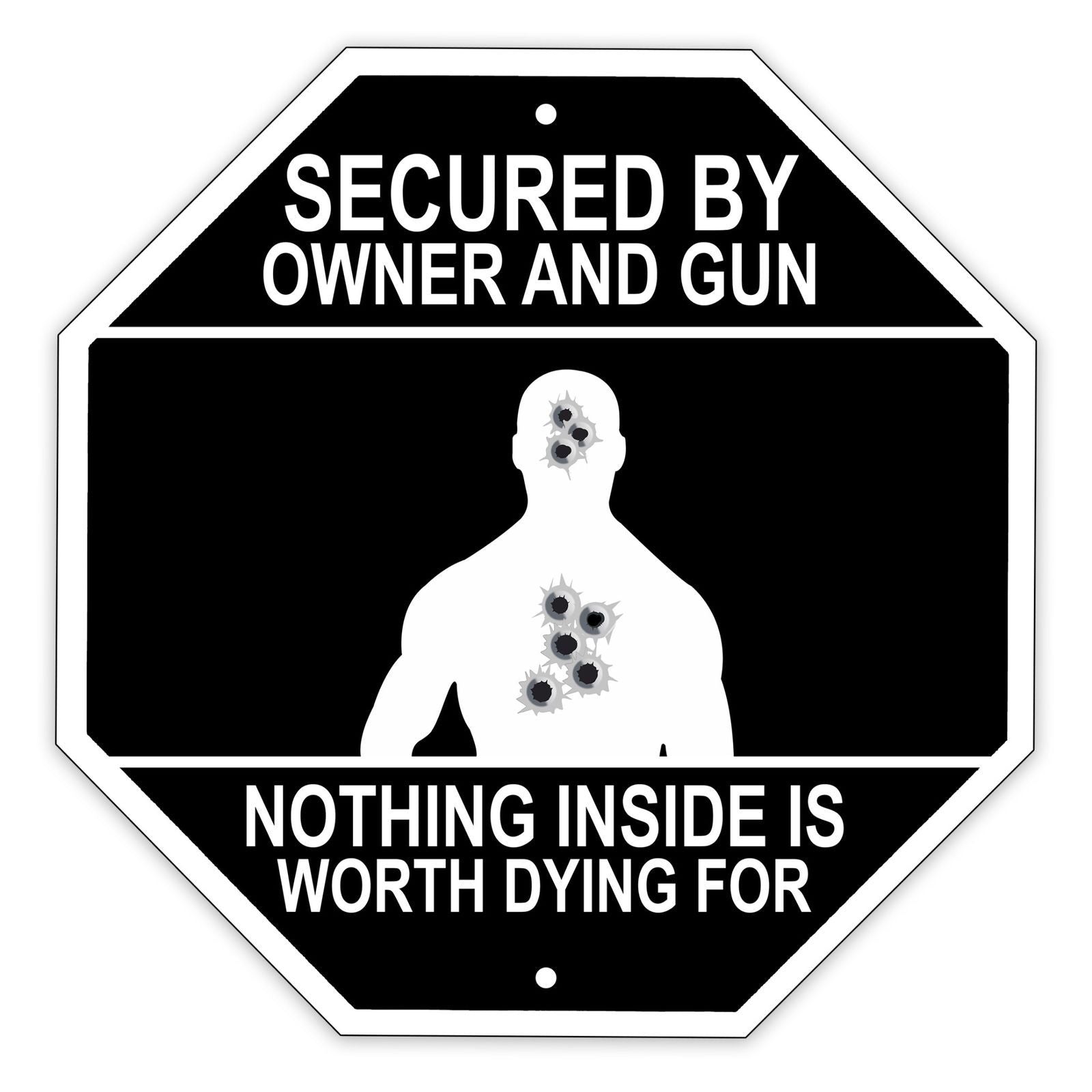 Gun Plug Sign Metal Gun Warning Sign | Gifts For Gun Lovers – Sign Fever