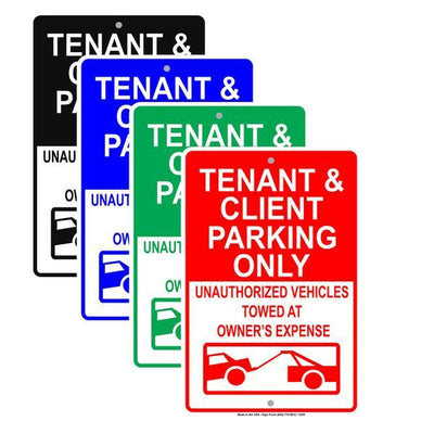 Resident and Tenant Parking Signs