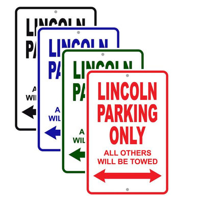 Lincoln Car Signs