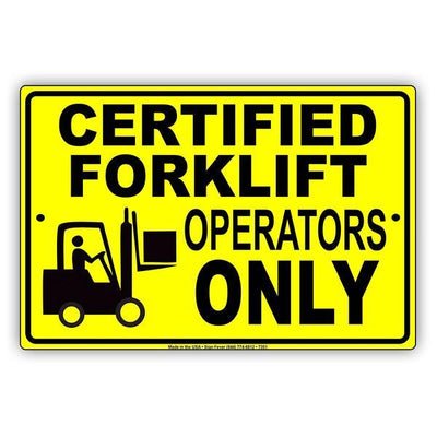 Forklift Caution Signs