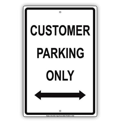 Customer and Guest Parking Signs