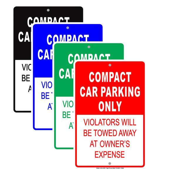 Compact Car Parking Signs | Parking Lot Metal Signs – Sign Fever