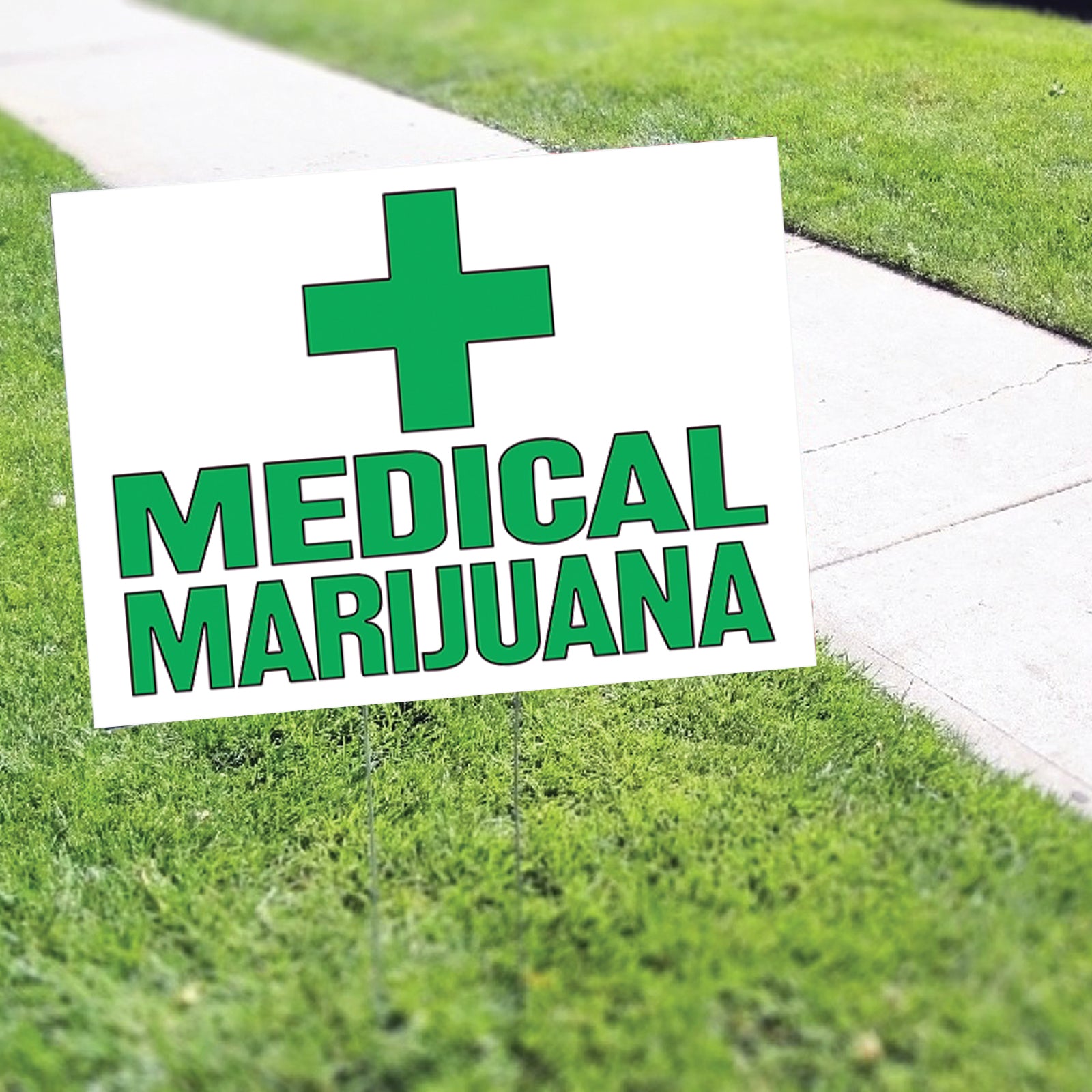 Medical Marijuana Coroplast Yard Sign - Sign Fever