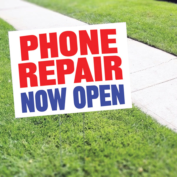 Phone Repair Now Phone Coroplast Yard Sign - Sign Fever