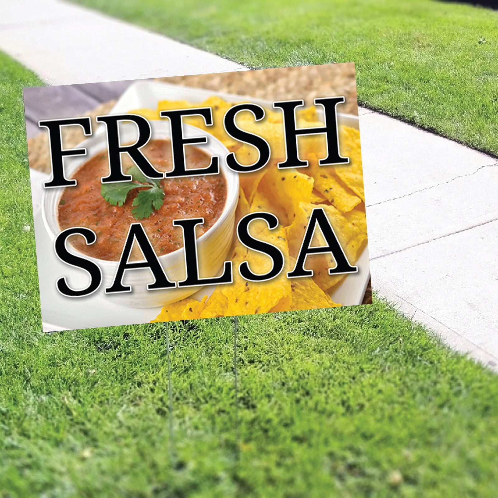 Fresh Salsa Coroplast Yard Sign – Sign Fever