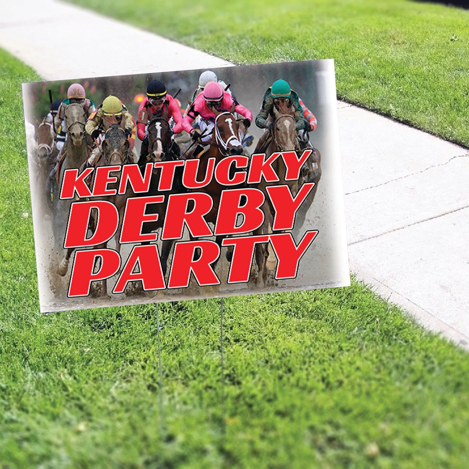 Kentucky Derby Party Coroplast Yard Sign