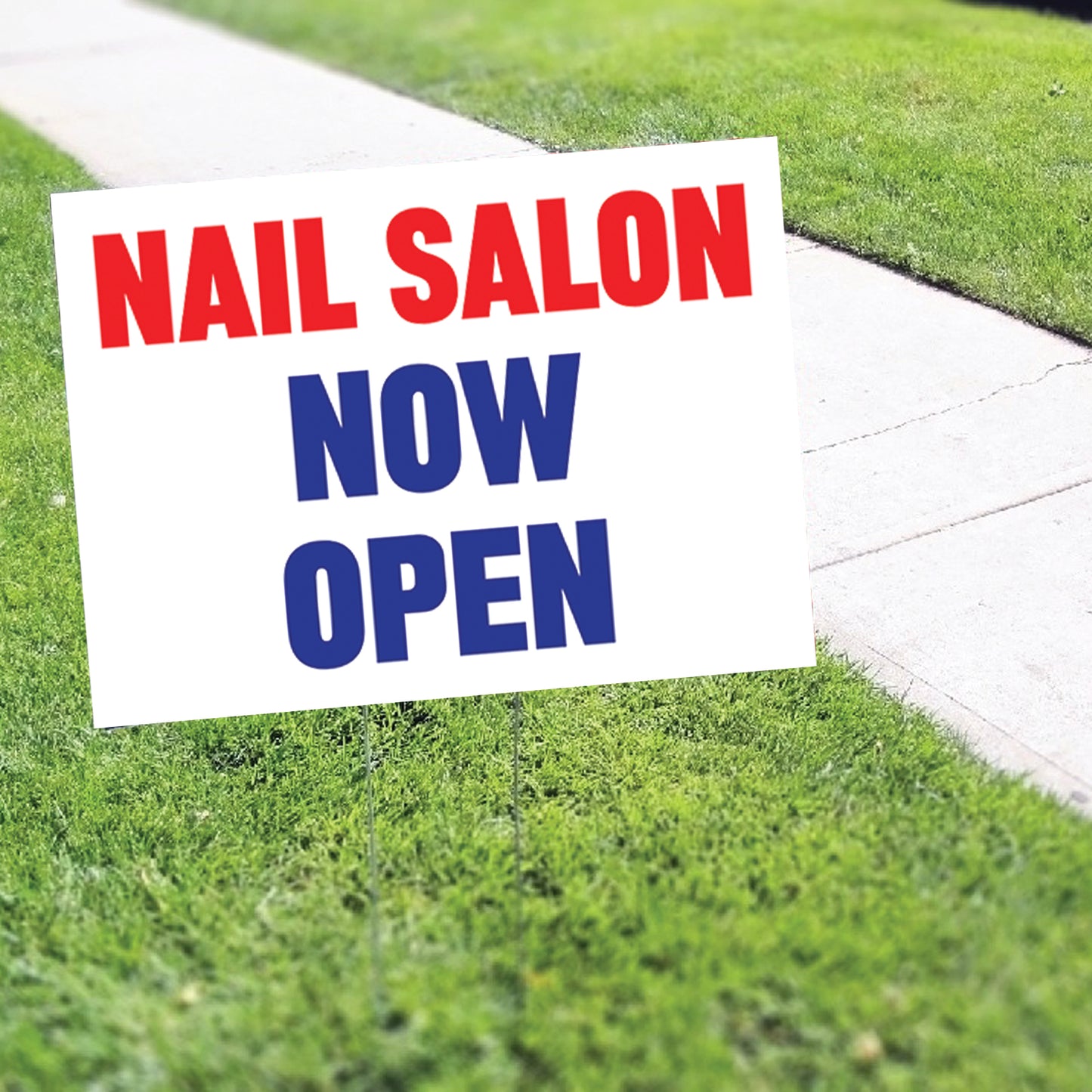 Nail Salon Now Open Coroplast Yard Sign