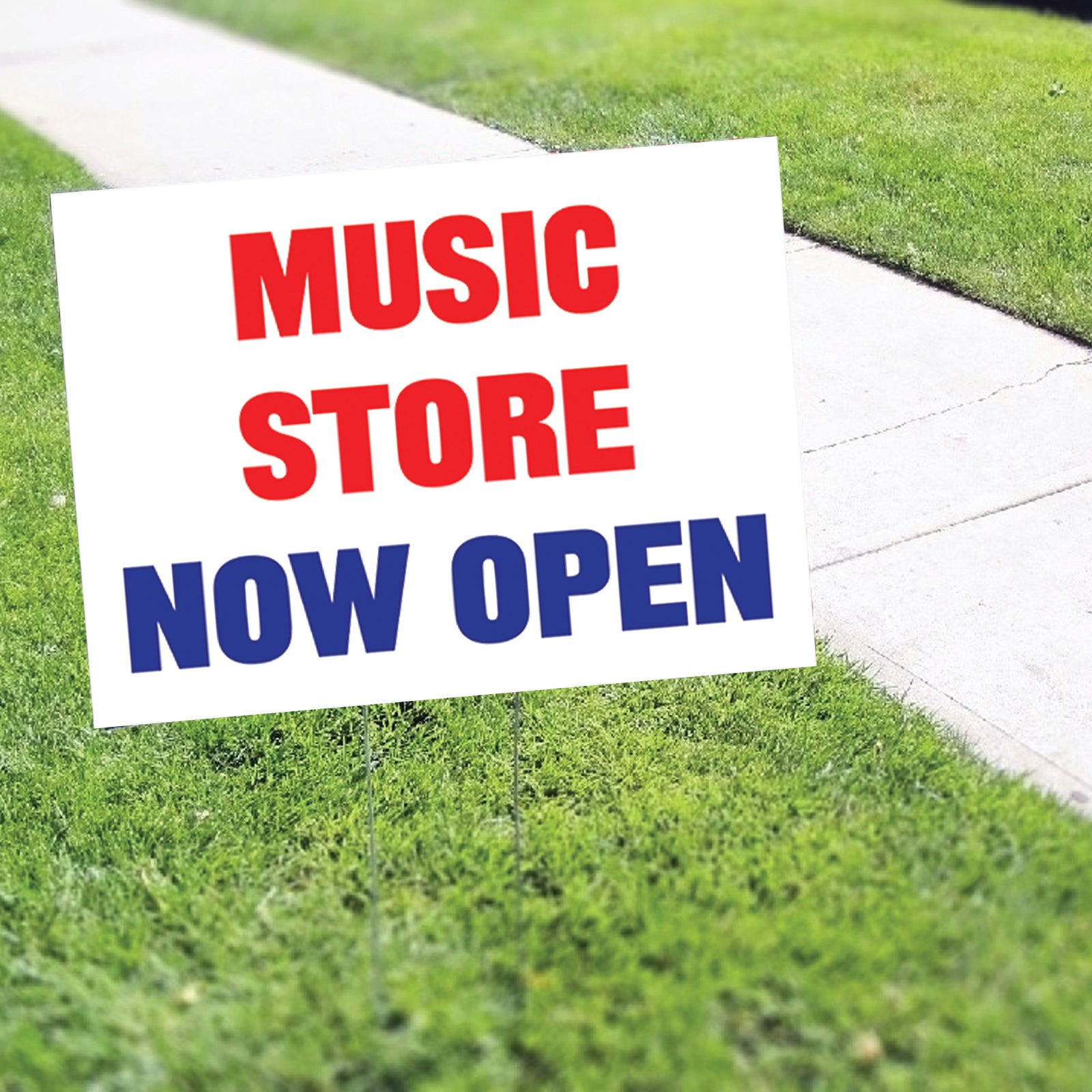 Music Store Now Open Coroplast Yard Sign โ Sign Fever