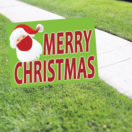 Merry Christmas Coroplast Yard Sign