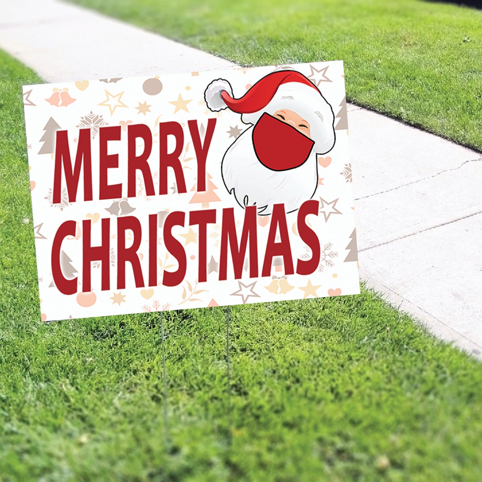 Merry Christmas Coroplast Yard Sign