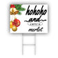 Hohoho And A Bottle Of Merlot Coroplast Yard Sign