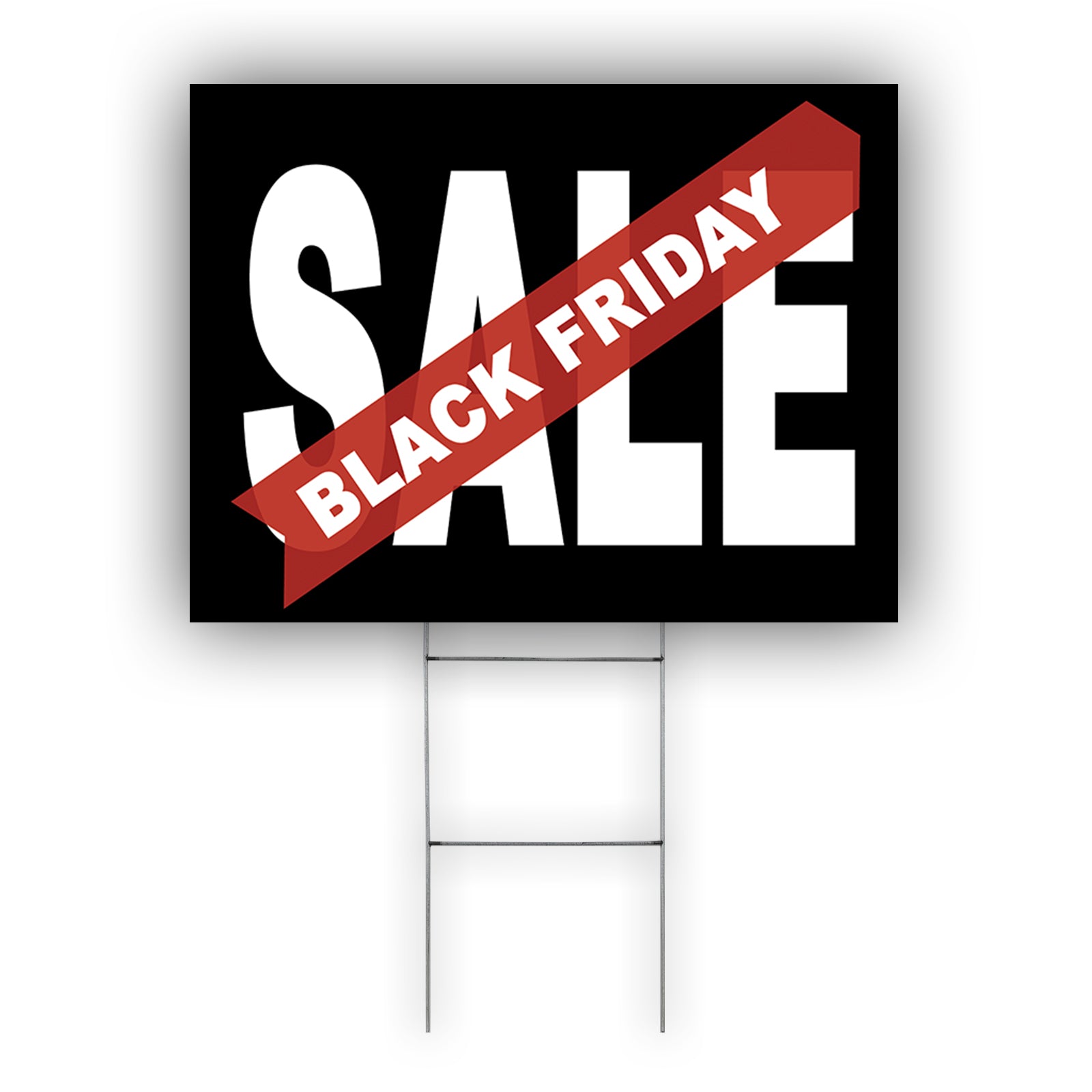 Sale Black Friday Coroplast Yard Sign
