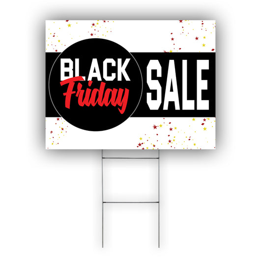 Sale Black Friday Coroplast Yard Sign