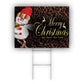 Merry Christmas And Happy New Year Coroplast Yard Sign