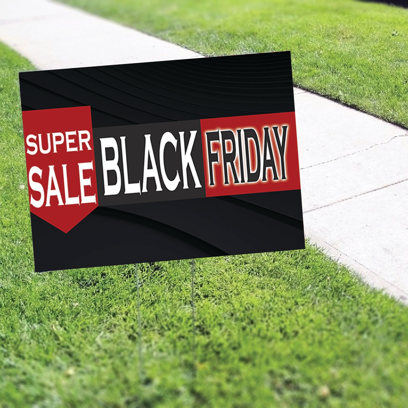 Super Sale Black Friday Coroplast Yard Sign