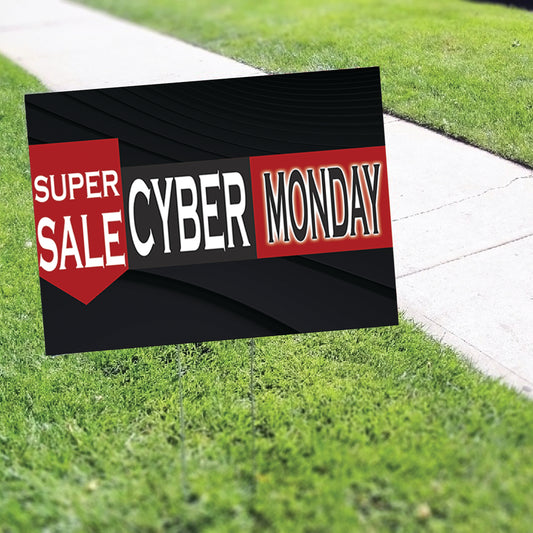 Super Sale Cyber Monday Coroplast Yard Sign