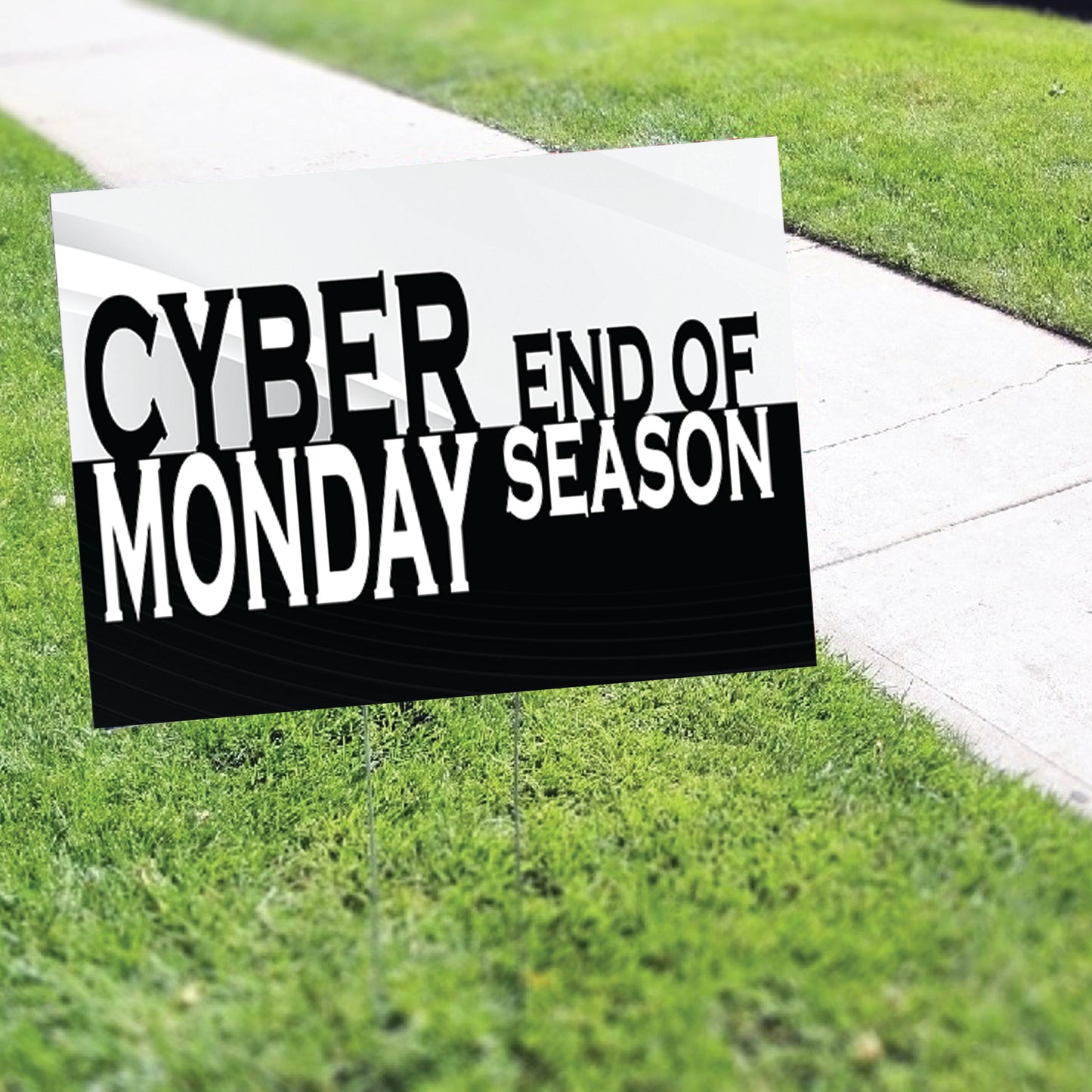 Cyber Monday End Of Season Coroplast Yard Sign