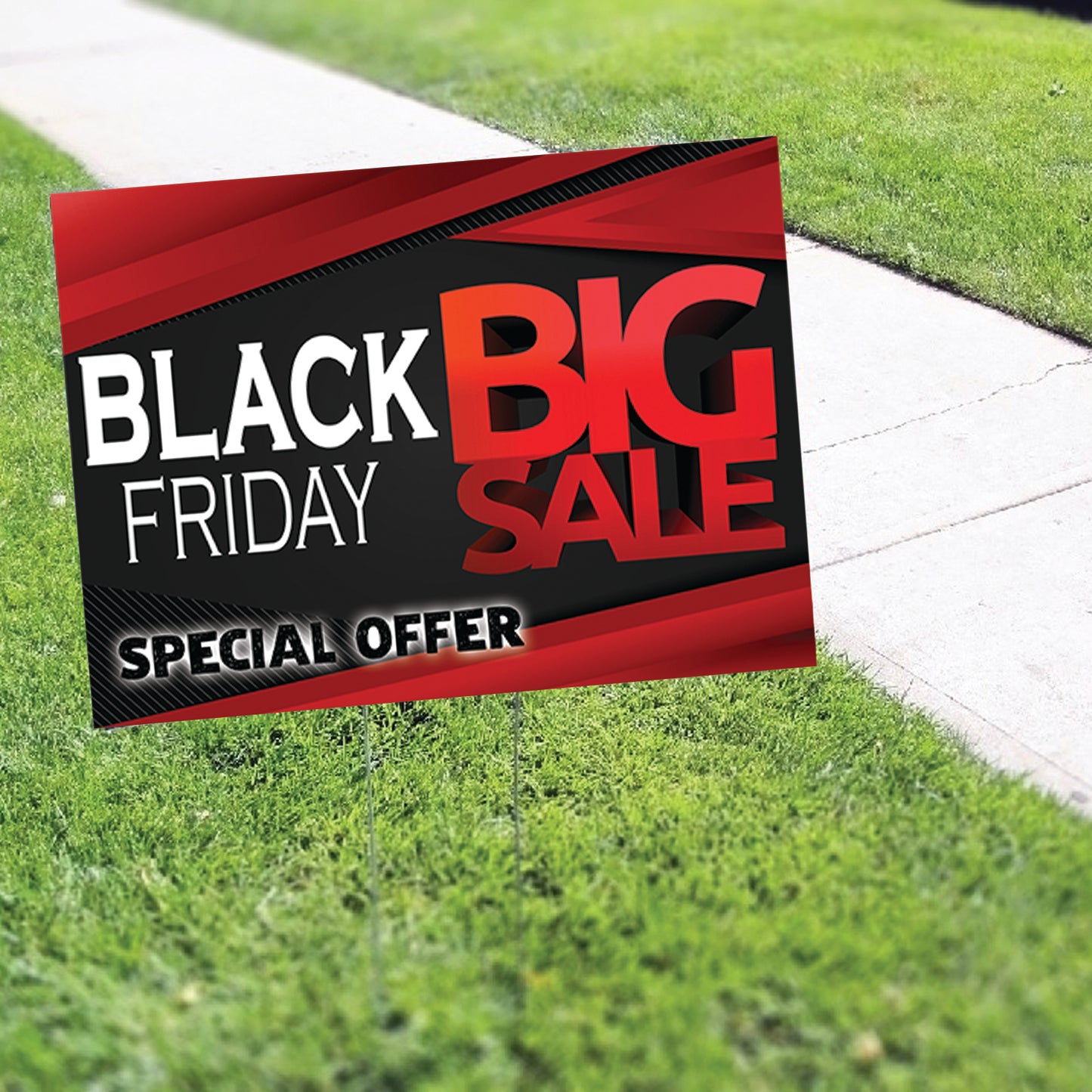 Black Friday Big Sale Super Offer Coroplast Yard Sign