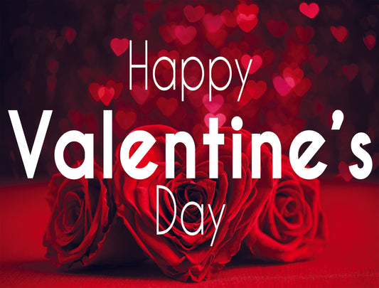 Happy Valentine's Day Coroplast Yard Sign