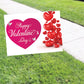 Happy Valentine's Day Coroplast Yard Sign