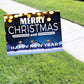 Merry Christmas And Happy New Year Coroplast Yard Sign
