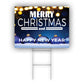 Merry Christmas And Happy New Year Coroplast Yard Sign