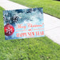 Merry Christmas And Happy New Year Coroplast Yard Sign