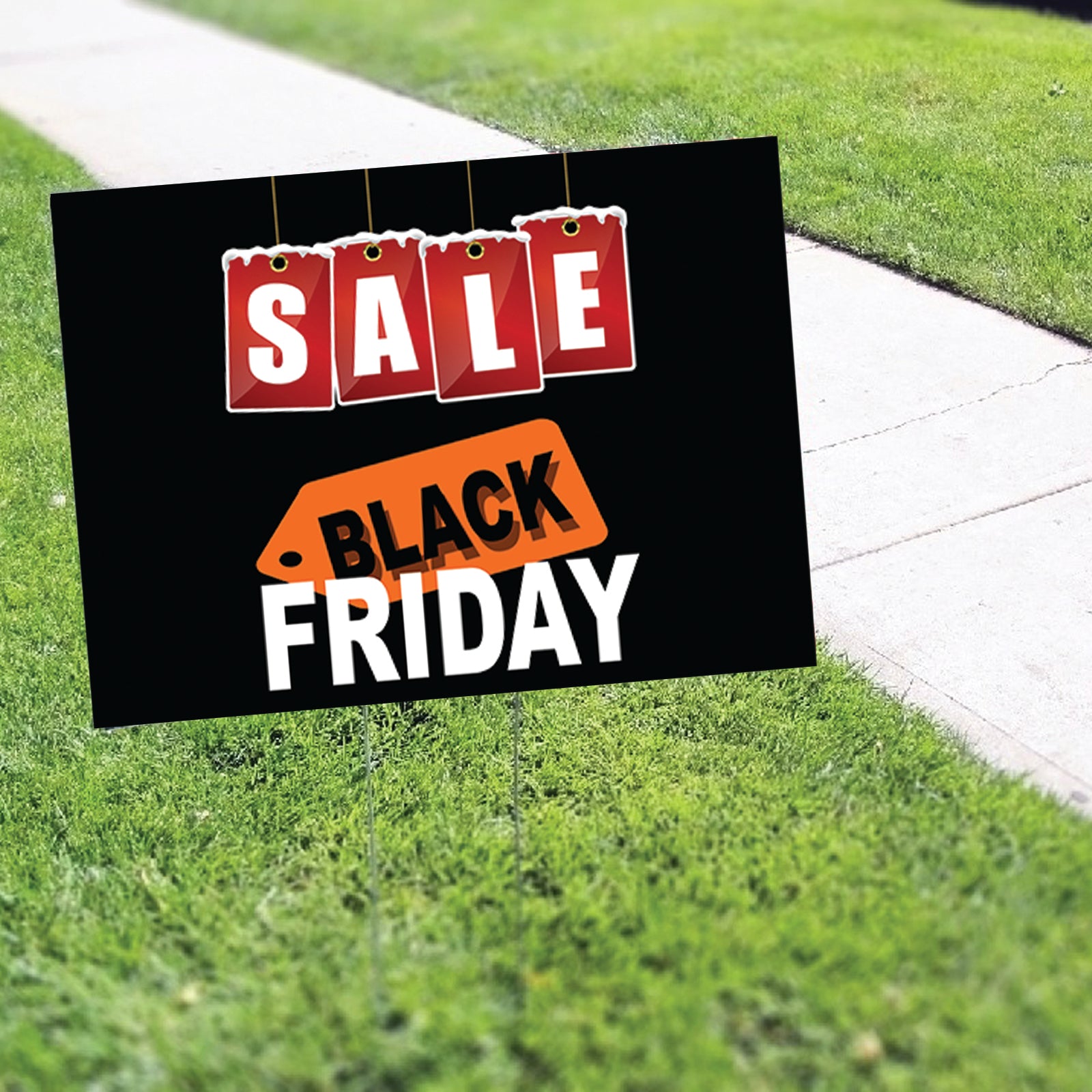 Sale Black Friday Coroplast Yard Sign