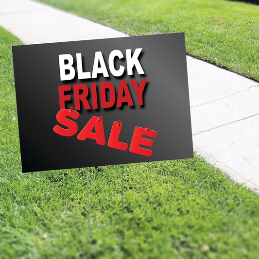 Black Friday Sale Coroplast Yard Sign