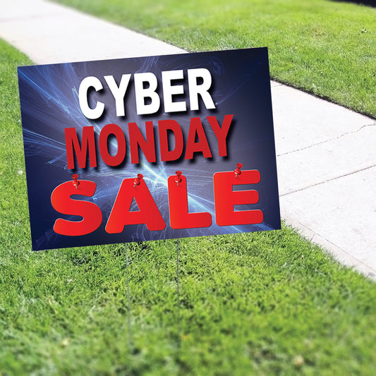 Cyber Monday Sale Coroplast Yard Sign