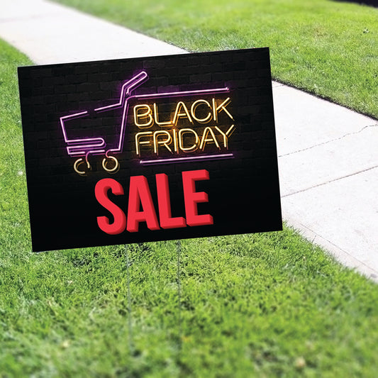 Black Friday Sale Coroplast Yard Sign