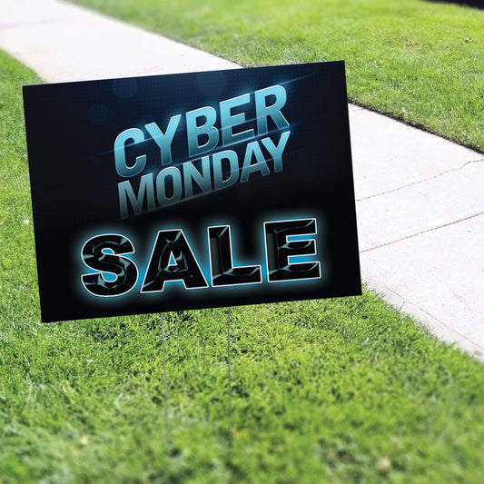 Cyber Monday Sale Coroplast Yard Sign