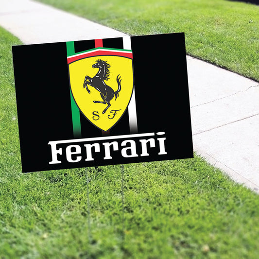 Ferrari Coroplast Yard Sign