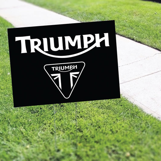 Triumph Coroplast Yard Sign
