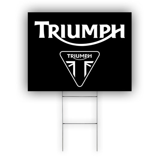 Triumph Coroplast Yard Sign