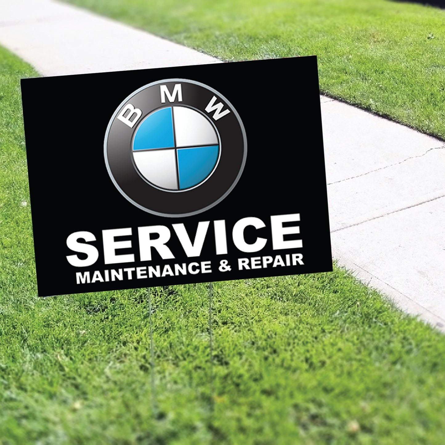 BMW Service Maintenance & Repair Coroplast Yard Sign
