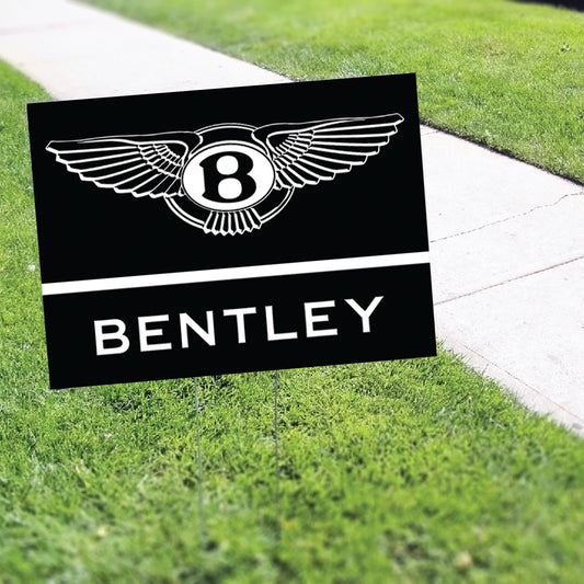 Bentley Coroplast Yard Sign