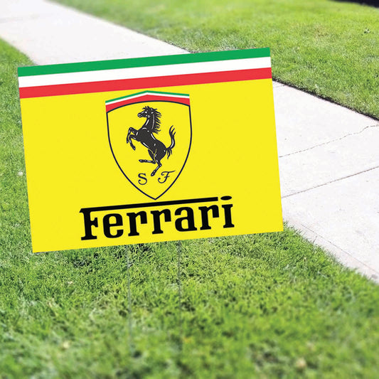 Ferrari Coroplast Yard Sign
